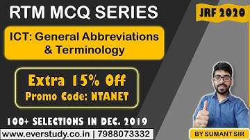 RTM Series | Lecture 14 | ICT Abbreviations & Terminology | UGC Net Paper 1