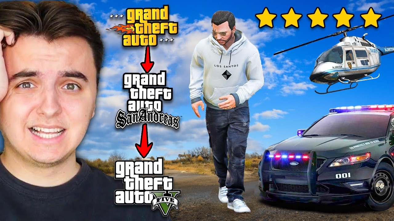 Dokážu Utéct 5 Hvězdičkám v Každém GTA?