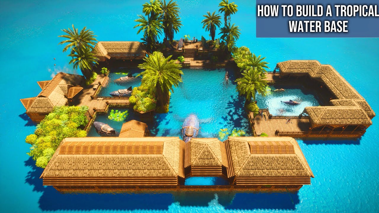 Ark How to build Tropical Water Sanctuary 🌊 | Build Tutorial | ARK ...