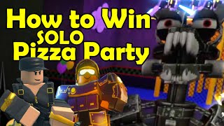 roblox tds Solo Pizza Party How to win with Golden Soldier tds Mortar tds