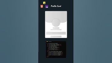 🔥 Profile Card with Skeleton Loading Effect #htmlcss #shortvideo