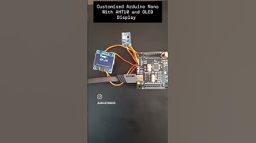 Temperature and Humidity sensor AHT10 with OLED and Arduino Nano #jrelectrokits #aht10 #oleddisplay