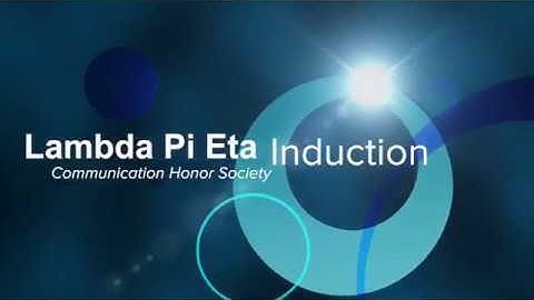 Lambda Pi Eta Induction Ceremony 2018