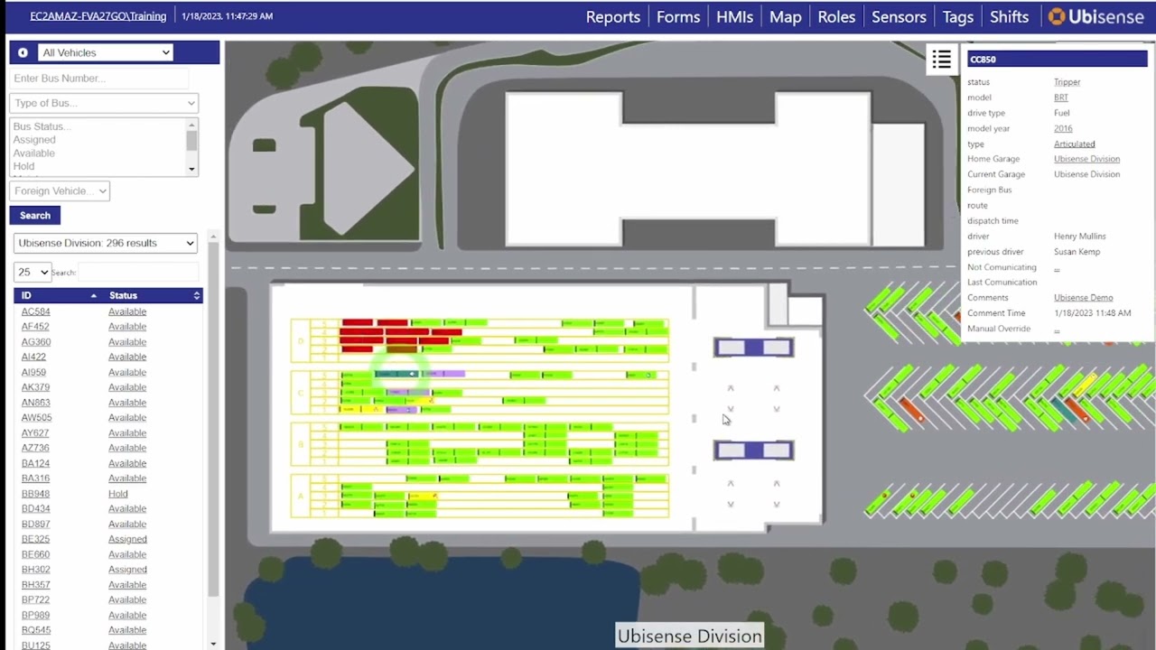 Ubisense Transit Yard Management