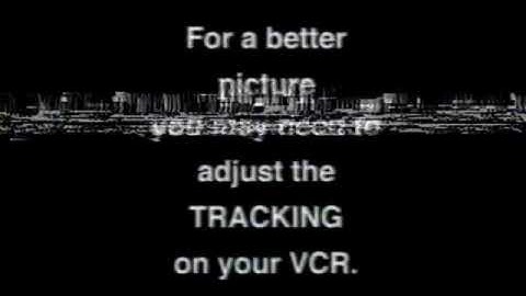 For a better picture you may need to adjust the TRACKING on your VCR.