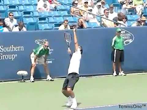 Federer Serve Slow Motion - YouTube