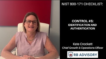 NIST 800-171 Checklist: CONTROL #5 Identification and Authentication