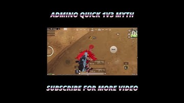 ADMINO QUICK 1V3 MYTH #godladmino #godl #godlike #jonathan #bgmi #godlikegaming #dilsegodlike