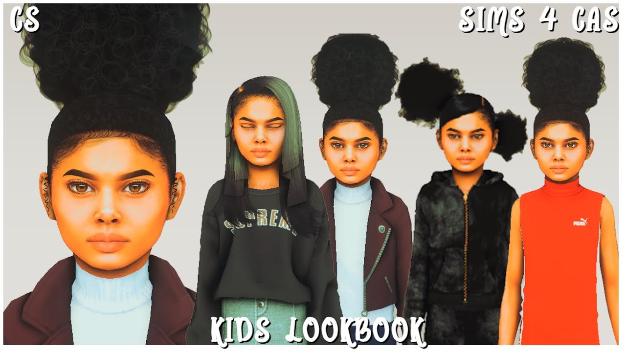 Kidss Lookbook Sims 4 Cas Sim Download And Cc Folder 1 Cs Youtube