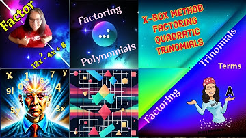 FACTORING QUADRATIC TRINOMIALS - X-BOX METHOD 🙂👍⭐️