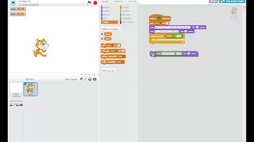 Scratch - "Repeat until"  (While) loop Ex. 1