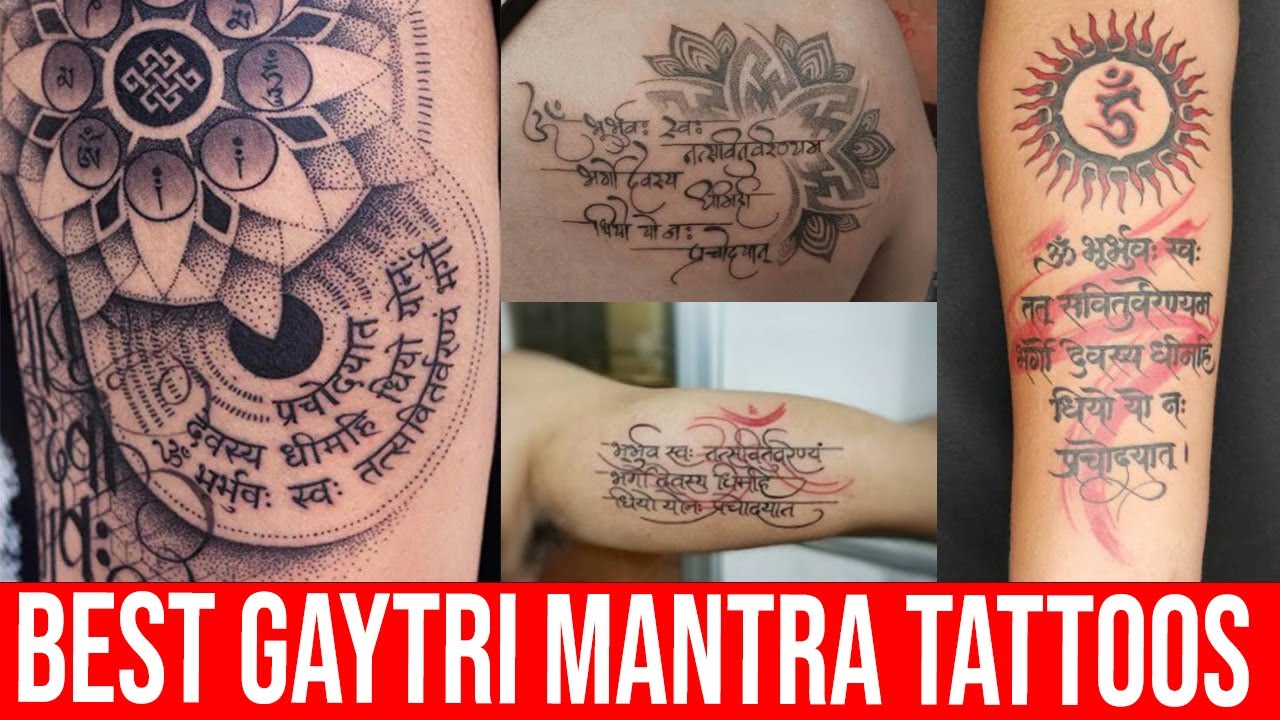 Sankh with Gaytri Mantra Temporary Tattoo Waterproof For Male and Female  Temporary Body Tattoo : Amazon.in: Beauty