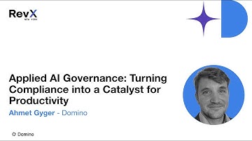 Applied AI Governance: Turning Compliance into a Catalyst for Productivity | RevX 2025