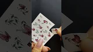 how to use water decals | nail art tutorial #nailart