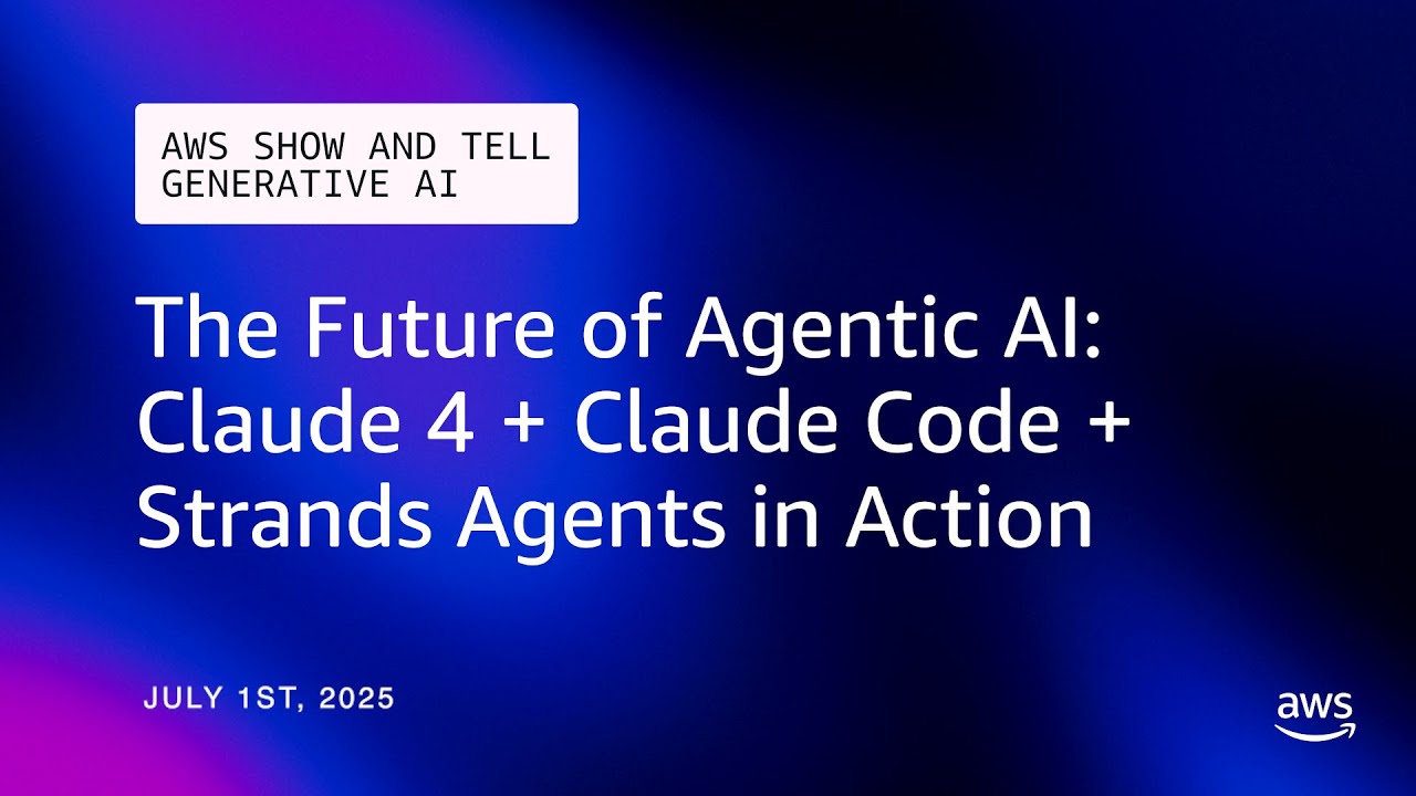 Claude 4 + Claude Code + Strands Agents in Action | AWS Show & Tell