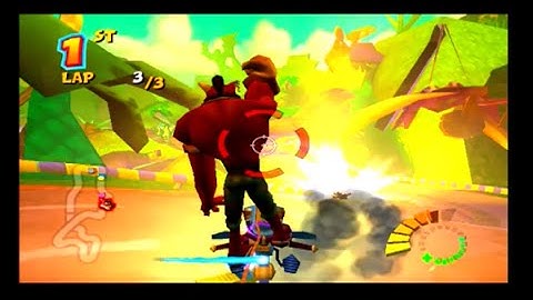 Crash Tag Team Racing PS2 Crunch in Fossil Fuel In Fossil Fuel Injection