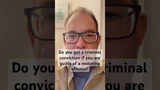 Do you get a criminal conviction if you are guilty of a motoring offence?  #solicitor