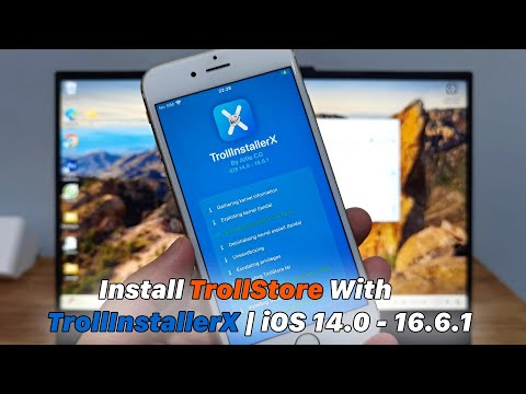 Install TrollStore With TrollInstallerX Without Jailbreak | Supports iOS 14.0 - 16.6.1(Windows)