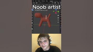 Noob vs Pro artist: Making Hair #tutorial #shorts #3d #blender #blender3d #blendertutorial