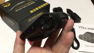 Vikcam ドライブレコーダー 1080PフルHD 170°広角 内蔵WiFi