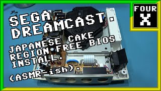 SEGA Dreamcast - Japanese Cake Region Free BIOS Install (ASMR-ish)
