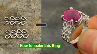 Custom Ring Making with Ruby Stone