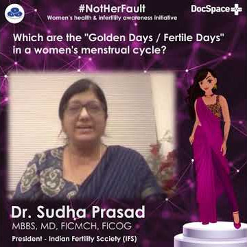 Which are the 'Golden Days / Fertile Days' in a women's menstrual cycle?