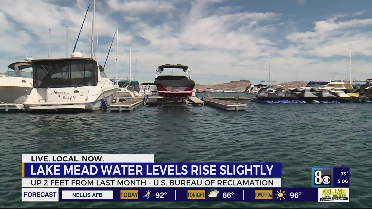 Lake Mead water level rises slightly YouTube