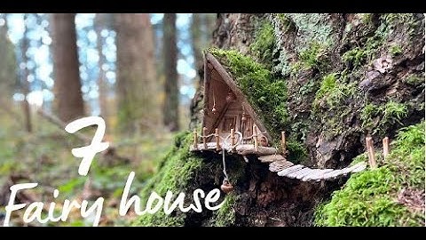 Building a Fairy House in the Forest