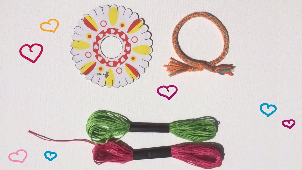 Hema Vriendschapsarmbandje Maken Met Een Kartonnen Schijf Youtube