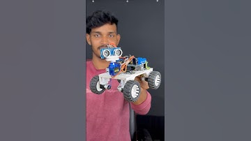 Obstacle Avoiding Robot | 4x4 Car | Best Project 😎 #shorts