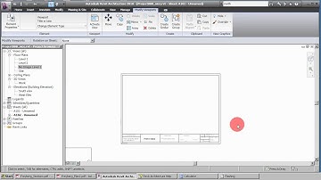 Revit 2010 Basic; Sheets