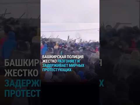 Жесткий разгон митинга в Башкортостане: дубинки, слезоточивый газ