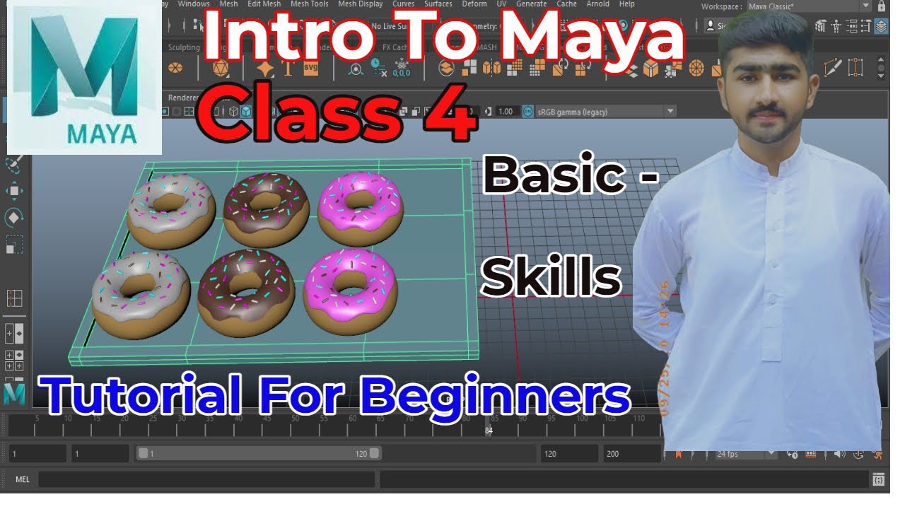 Intro to Maya Class 4 Basic Skills | Tutorial for Beginners Full Guide ...