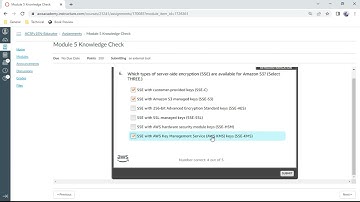 AWS Security Foundations Module 5 - Knowledge Check - Anand K