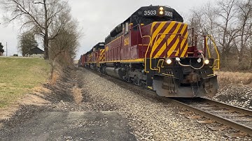 SWP chase from Broadford to Greensburg PA with some good EMD action Turn Up Your Volume!!