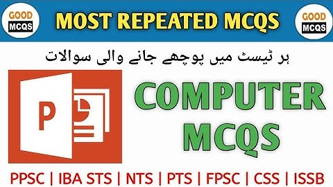 Computer Mcqs | BPS 5 TO 15 Preparation | Ms Power Point Mcqs | Mcqs for PPSC | GOOD MCQS