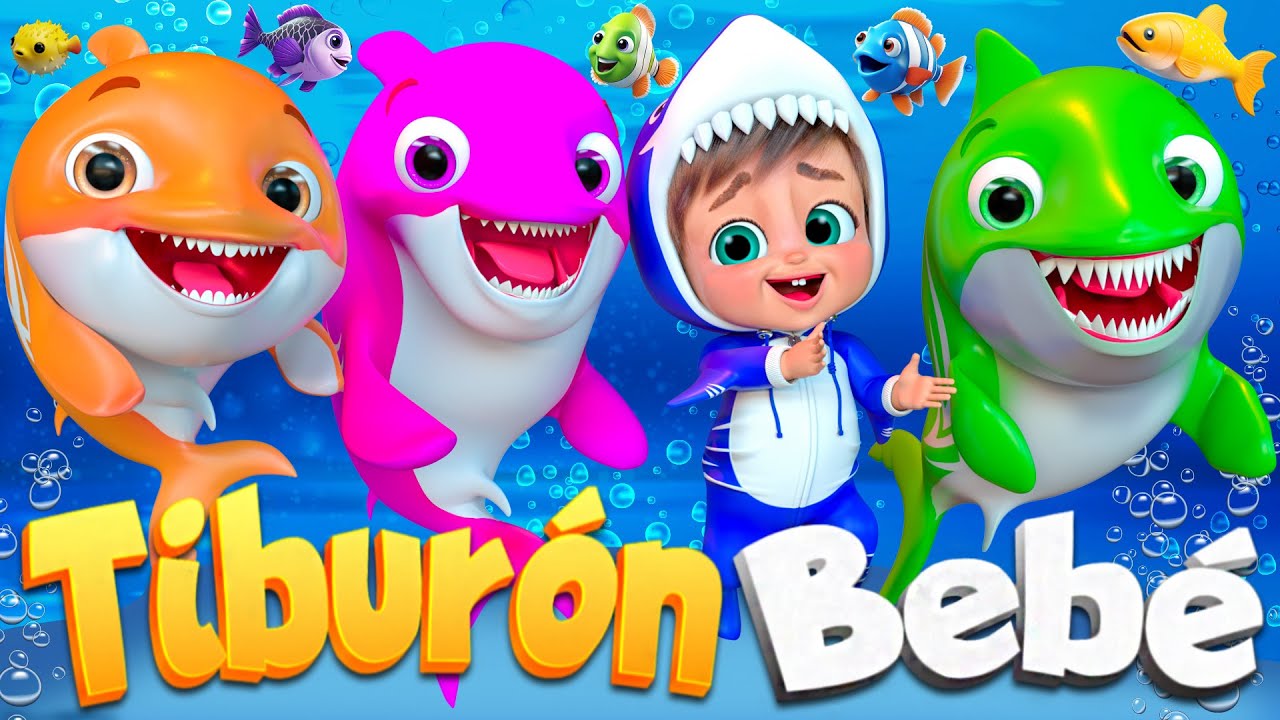 Baile del Tiburón Bebé, Baby Shark en español - Las Canciones Infantiles - MIX #cancionesinfantiles
