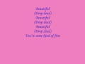 Britney Spears ft. Sabi - Beautiful (Drop Dead) lyrics