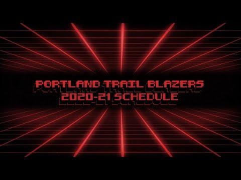 2020 21 Trail Blazers Schedule First Half Retro Video Games Youtube