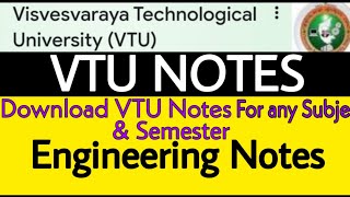 VTU Engineering Notes || How To Download Engineering Notes || VTU UPDATES || VTU UPDATES TODAY 2020 screenshot 2