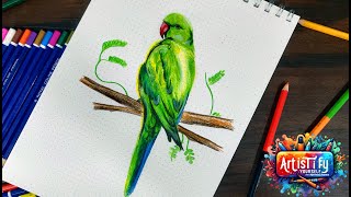 Learn to draw Parrot | P for Parrot | Easy Pencil Course | Step by Step