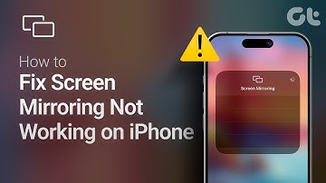 How to Fix Screen Mirroring or AirPlay Not Working on iPhone