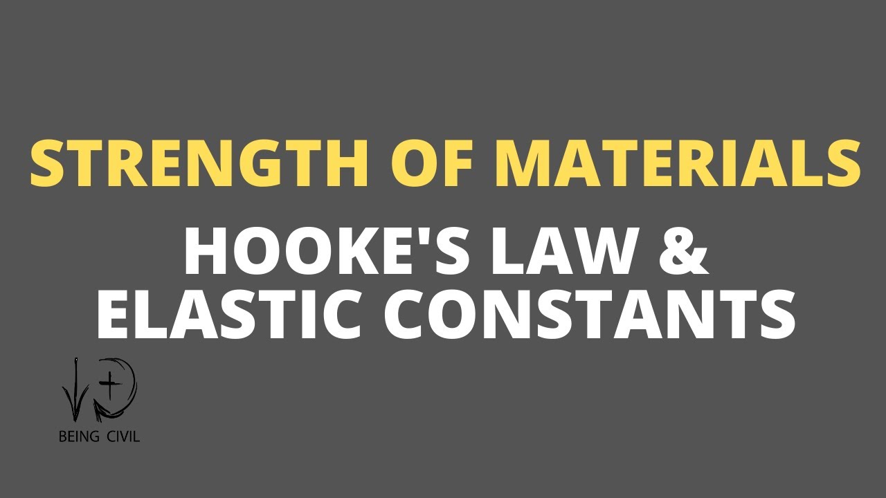 Hooke's Law and Elastic Constants Strength of Materials YouTube
