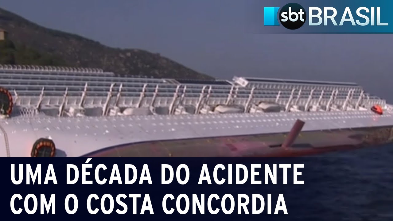 Acidente com cruzeiro Costa Concordia na Itália completa 10 anos | SBT Brasil (13/01/22)