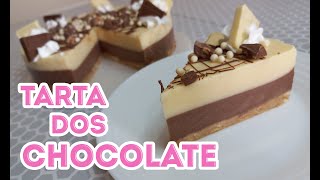 Como hacer Tarta Dos Chocolates SIN HORNO | Dulce Becca