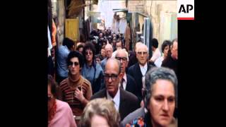 SYND 7 4 80 VIA DOLOROSA EASTER PROCESSION IN JERUSALEM