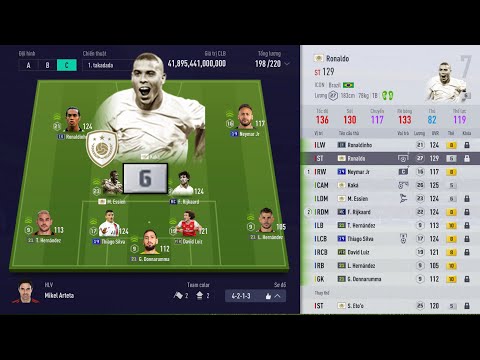 FIFA ONLINE 4: RONALDO DE LIMA ICON +6 SIÊU ĐỈNH, ĐI CHỢ PHÁ TEAM MAX PING NHẤT TẦM GIÁ BY ILF