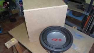 Montaje sencillo con bass reflex Para 10" de Alpine. - YouTube