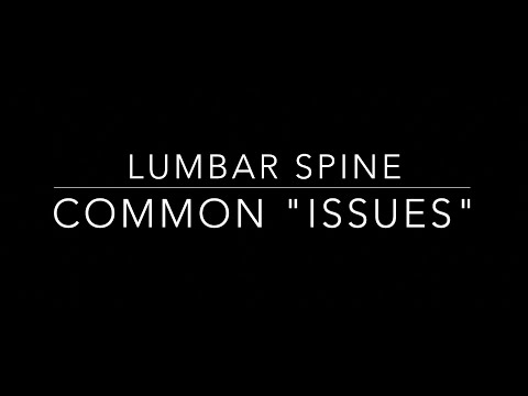 Lumbar Spine- Common "Issues"